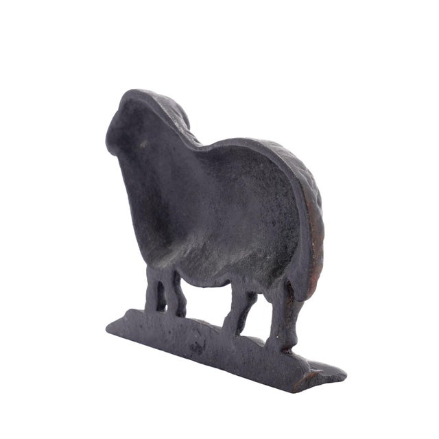 English Victorian Cast Iron Ram Doorstop, C. 1880 For Sale In Chicago - Image 6 of 7