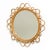 Mid-Century Modern Bamboo Rattan Handcrafted Mirror, French Riviera, 1960s For Sale - Image 3 of 12