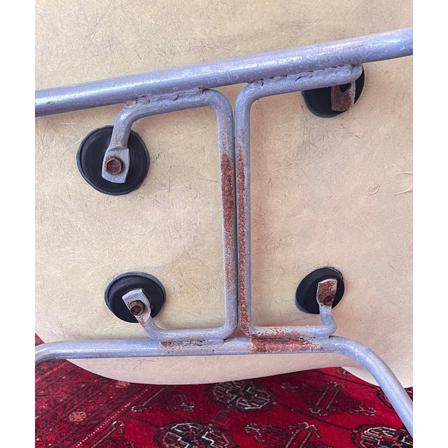 A Pair of Eames for Herman Miller Mid Century Lemon Yellow Fiberglass Shell Chair MCM For Sale - Image 12 of 18