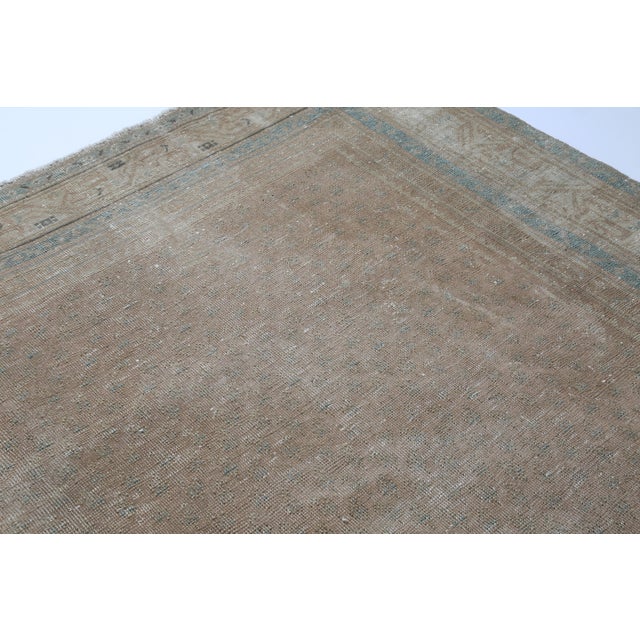 Textile Antique Persian Tribal Rug With Soft Earth-Tone Patina - 7' 2'' X 11' 2'' For Sale - Image 7 of 10