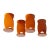 Orange Ceramic Coat Hangers, 1970s, Set of 4 For Sale - Image 4 of 7