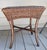 Vintage Square Brown Wicker Accent Table For Sale - Image 4 of 5