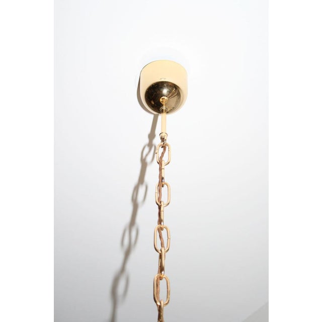 An absolutely stunning vintage Italian glass and brass chandelier, dating from the 1960’s. The quality is superb, it is a...