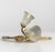 Brass Vintage Neoclassical Gilt Brass Figural Three-Light Wall Sconces - a Pair For Sale - Image 8 of 12