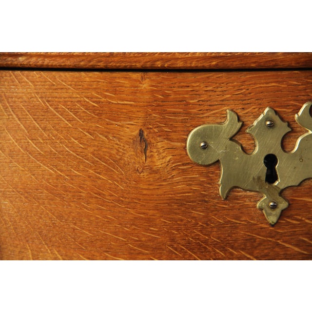 Vintage Oak Fold Down Secretaire, 1960s For Sale - Image 18 of 18