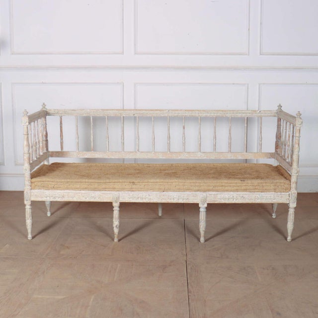 18th Century Swedish Painted Bench For Sale - Image 10 of 10