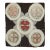 Early 20th Century Zabihi Collection American Hooked Square Rug - 3' x 3' For Sale