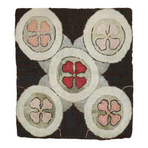 Zabihi Collection American Hooked Square Rug