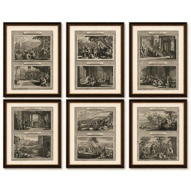 Biblical History Engravings – Joseph and Moses, Dutch Bible Series c.1700 This remarkable set of six original antique...
