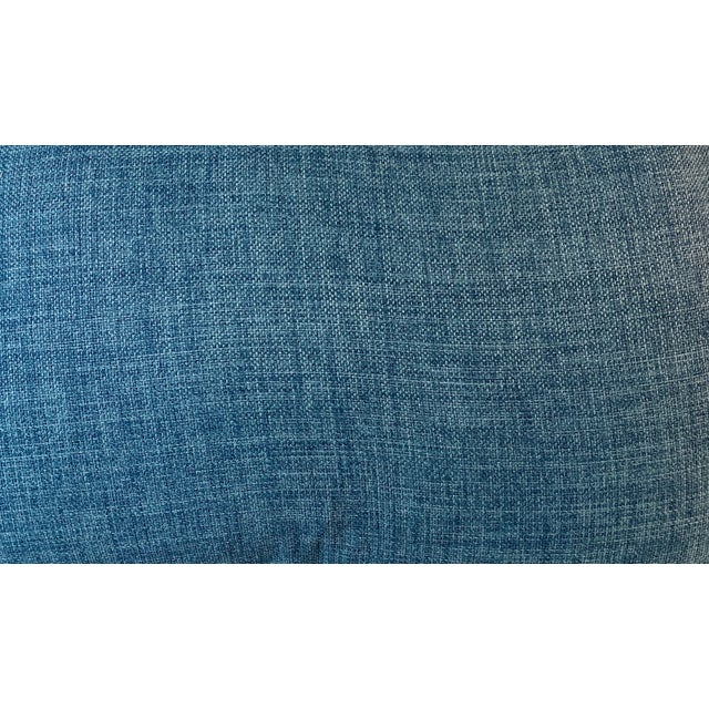 Large Bolster Pillow Decorated With a Water Color Look Rangle of Majestic Deer Grazing in a Snowy Winter Valley - Made in the U K For Sale - Image 12 of 12