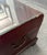 Mid 20th Century Red Leather Trunk on Wooden Stand For Sale - Image 14 of 16
