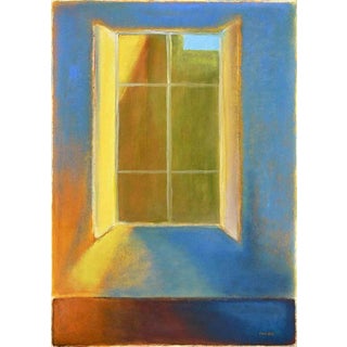 Roberto Cuccaro, Open Window, Gouache Drawing on Paper For Sale