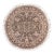 Shabby Chic Floral 1990's Pak-Persian Green/Gray Wool Round Rug- 6'3'' X 6'4'' For Sale