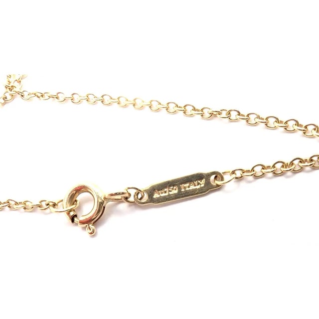 Metal Tiffany & Co. Hardware Diamond Ball Yellow Gold Pendant Necklace For Sale - Image 7 of 12