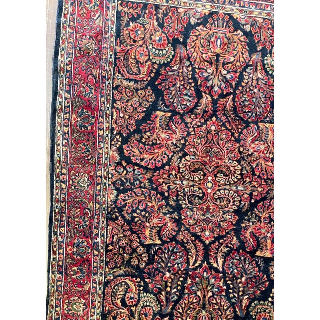 Early 20th Century Antique Persian Mohajeran Sarouk Carpet, 6' X 8'6" For Sale - Image 5 of 12
