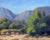 A beautiful 1930's landscape titled "Trail into California Mountains" by Oklahoman artist Sidney Lorenzo Brock (American,...