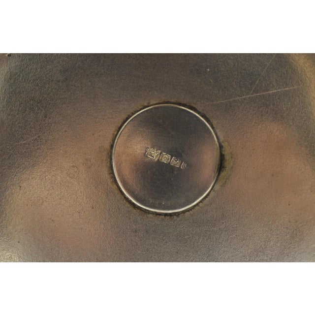 Vintage Large Silver Plated Pedestal Punch Bowl Set W/ 12 Cups - 14 Pc Set For Sale - Image 12 of 18