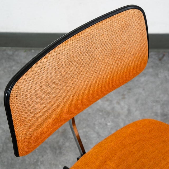 Mid Century Modern Office Chair Task Swivel Work Orange Rasmussen Labofa Work For Sale - Image 10 of 12