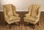 High Quality American Made Pair Of Lee Jofa Upholstered Wingback Armchairs In The Mayfair Model, Featuring Classic High...