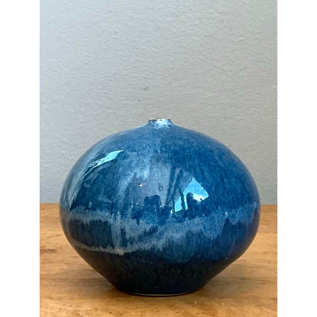 Late 20th Century Vintage Original Studio Pottery Vase For Sale - Image 5 of 12
