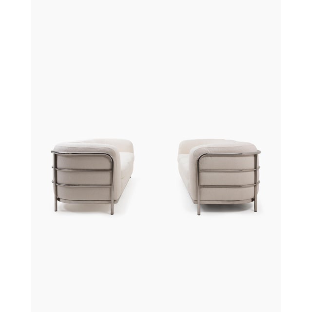 The Onda three-seat sofa—onda meaning "wave" in Italian—earns its namesake from the tubular stainless steel frame that...