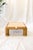1970s Bamboo and Brass Coffee Table with Ivory-Colored Top, 1970s For Sale - Image 5 of 5