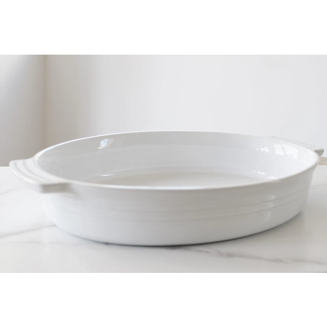 Early 21st Century Extra Large Le Creuset Stoneware Baking Dish, Made in France For Sale - Image 5 of 5