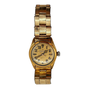 1947 Rolex Oyster Bubbleback “Elegante” Gold-Plated Wristwatch W California Dial