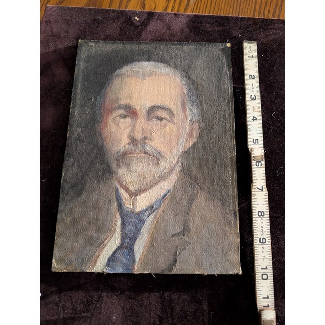 Mid 20th Century Vintage Mid-Century Oil Portrait of Ernest Hemingway – Iconic Author Character Study For Sale - Image 5 of 6