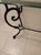 1970s Wrought Iron Black Entry Table Foyer Beveled Glass Top For Sale In Naples, FL - Image 6 of 6