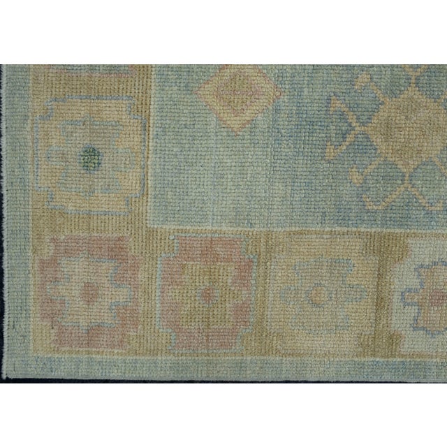 Turkish Oushak Runner Rug 4'8" x 17'9" #18027 For Sale - Image 4 of 8
