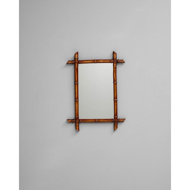 19th Century French Faux Bamboo Mirror For Sale - Image 17 of 18