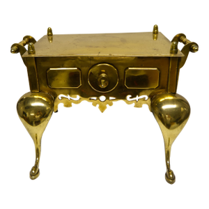 19th Century Victorian Brass Fireplace Footman