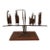 Mid-Century Brutalist Metal and Wood Sculpture by Virginia Stemple For Sale