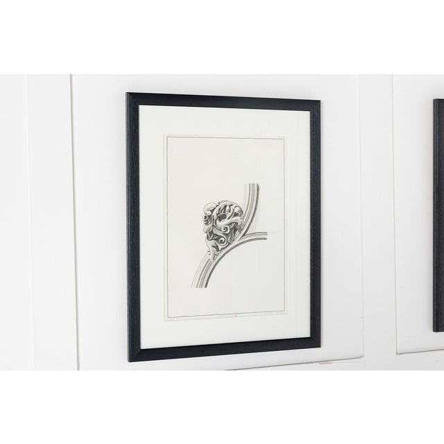 French Artist, Cathedral d'Auch, 1800s, Etchings, Set of 9 For Sale - Image 4 of 11