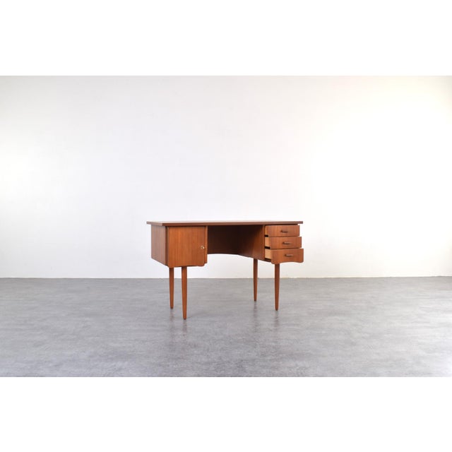 1960s Mid-Century Modern Danish Teak Desk, 1960s For Sale - Image 5 of 18