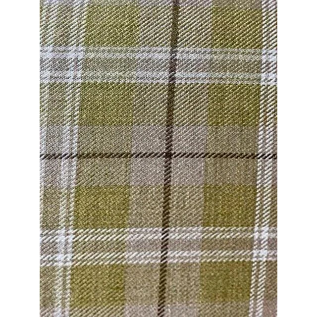 Wood Designer Upholstered Green Club Chair For Sale - Image 7 of 12