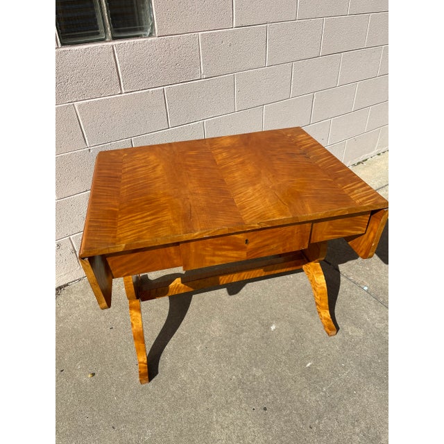 Early 20th Century Antique Austrian Biedermeier Drop Leaf Table For Sale - Image 12 of 12