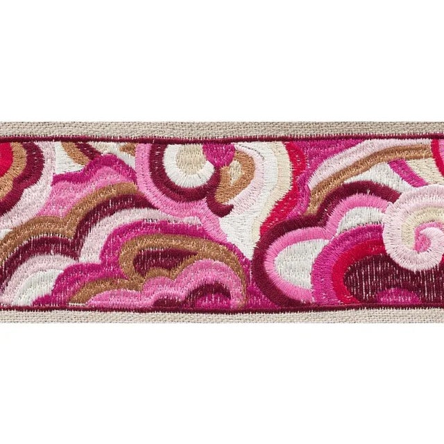 Colorful, embroidered, stylized clouds, for a wonderfully far out look. Sold as a 2-yard minimum Content: 60% Viscose ,...