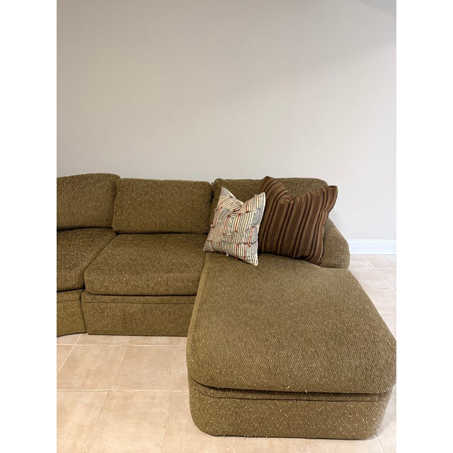 Milo Baughman for Thayer Coggin Vintage 1970s Milo Baughman for Thayer Coggin Modular Sectional – Original Upholstery For Sale - Image 4 of 9