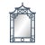 Shing Pagoda Wall Mirror, Glossy Denim For Sale