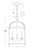 Traditional Chapman & Myers for Visual Comfort Signature Arch Top Small Lantern in Polished Nickel For Sale - Image 3 of 3