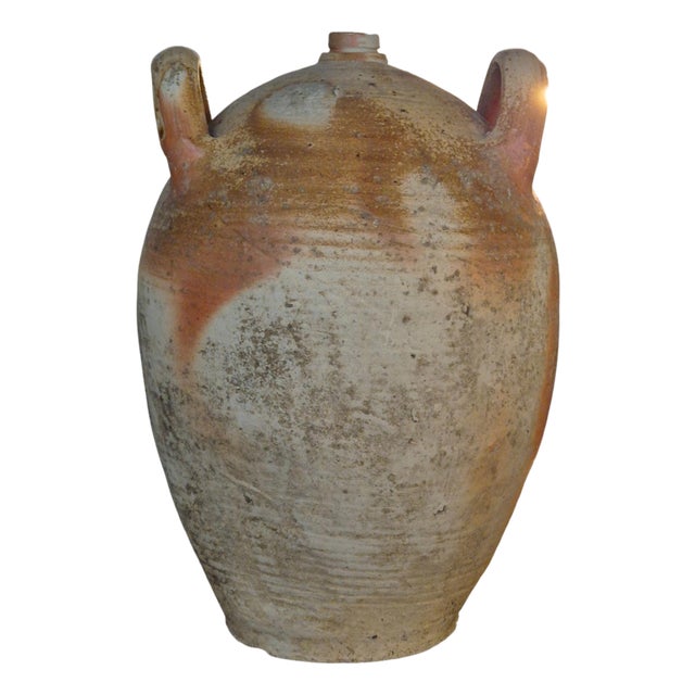 Vintage French Olive Oil Jar, South of France, 1890s For Sale