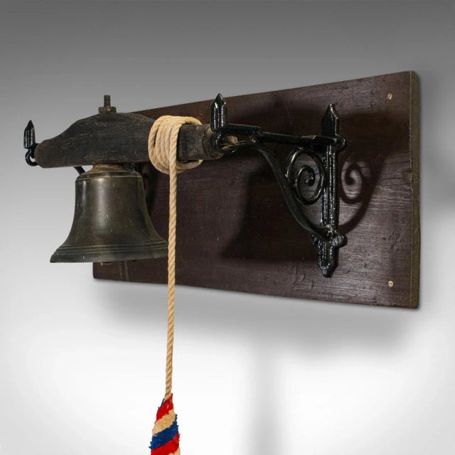 Late 18th Century 1800s Antique Georgian English Bronze Mounted School Bell For Sale - Image 5 of 11