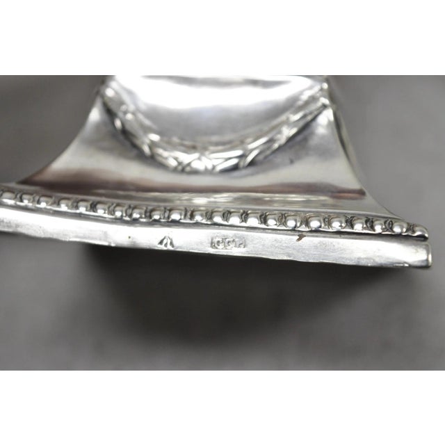 Vintage English Regency Silver Plated Classical Column Small Candlesticks - Pair For Sale - Image 13 of 16
