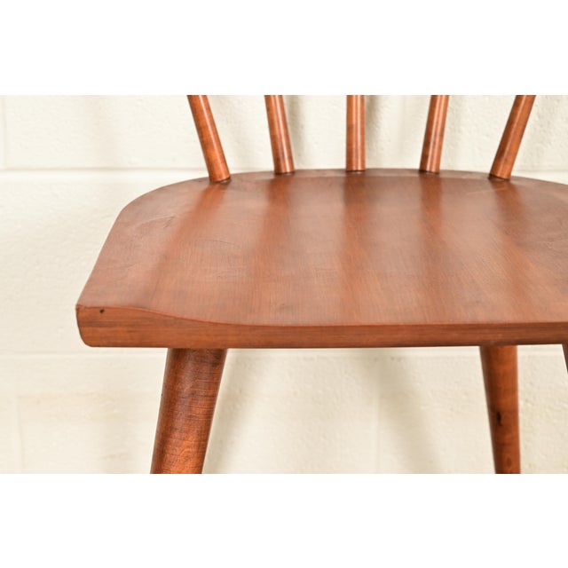 Brown Paul McCobb Planner Group Mid-Century Modern Spindle Back Dining Chairs, Set of Four For Sale - Image 8 of 14