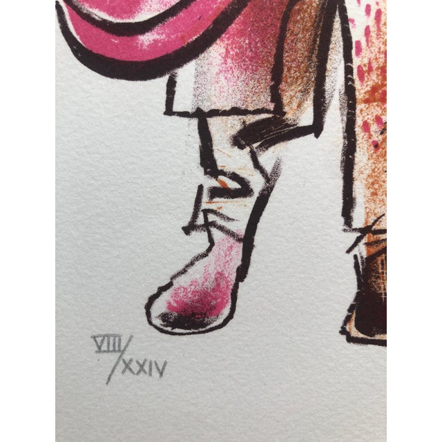 William Gropper, Sephardic Jew Fez Hat Jewish Shtetl Americana Judaica Lithograph WPA Yiddish Art For Sale In Miami - Image 6 of 6