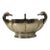 Mid-Century Lambidis Silver-Plated Scalloped Bowl With Swan Heads – Made in Greece For Sale