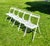 White Folding Chairs from Souvignet, 1960s, Set of 5 For Sale - Image 8 of 9