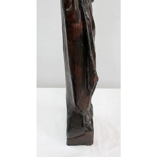 Large Sequoia Sculpture of Woman & Child For Sale - Image 14 of 18